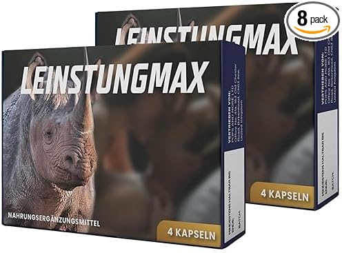 Premium Leinstungmax Honig, 100 % rein mit Ginseng-Extrakt, Honig, Vitamin C, Tribulus-Extrakt, Bockshornklee-Extrakt, extra stark, Sofortwirkung für intime Momente des Mannes, 6 Beutel